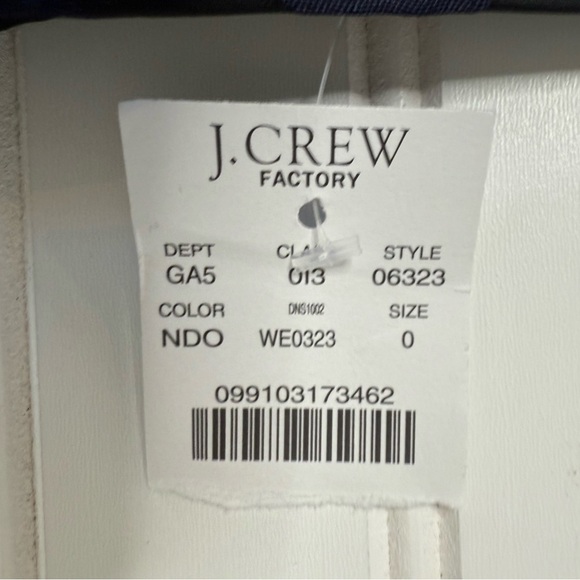 J.Crew Skirt Women 0 Black Navy Polka Dot Lined Back Slit Pencil NEW 978 - Picture 2 of 3